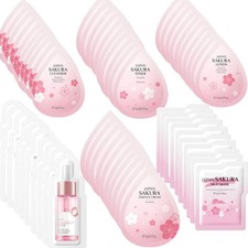 Mini Travel Skincare Set, 60 Travel Size Products, Face Wash, Serum, Lotion