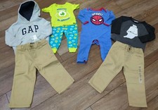 Lot of Boys 12-18 Months Clothes Gap Spiderman Ghost Monster Inc. Children Place
