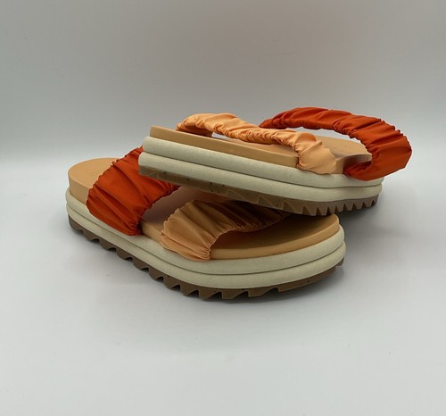 SOREL Roaming Two Strap Slide Sandal Limited Edition x prAna Orange Size 7.5 - Picture 4 of 13