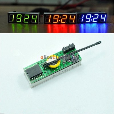 Red 3 in 1 LED DS3231SN Digital Clock Temperature Voltage Module   Electronic #m
