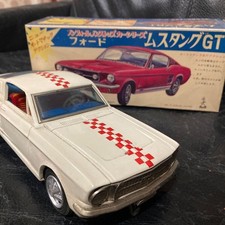 Masudaya Vintage Tin Toy Car Ford Mustang GT Showa Retro