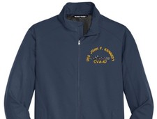USS JOHN F KENNEDY CVA-67 Soft Shell Jacket.  New.  U.S. Navy