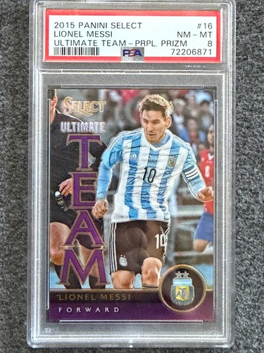 Lionel Messi [Purple Prizm] #16 2015 Panini Select Ultimate Team card
