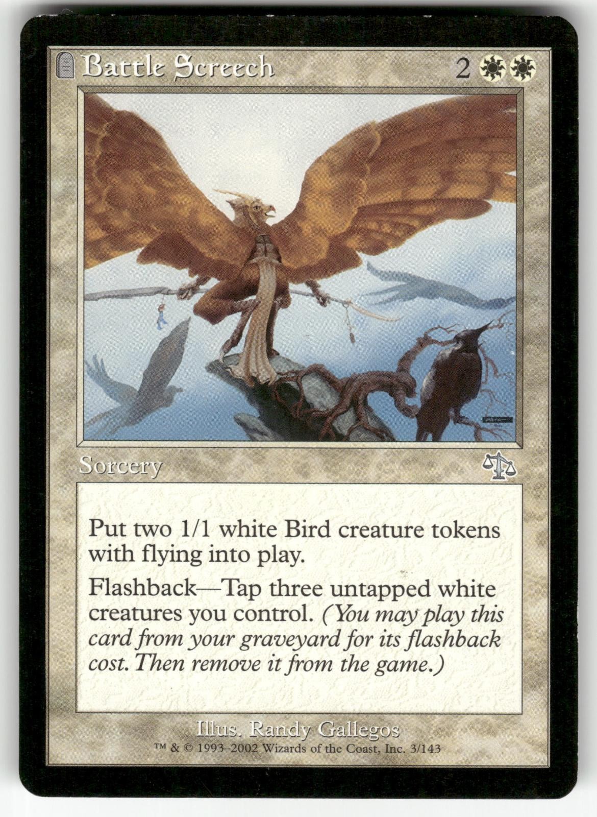 Battle Screech 3 Judgment Magic: The Gathering Lightly Played