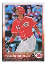 2015 Topps Chrome Baseball Refractor #29 Yorman Rodriguez Cincinnati Reds