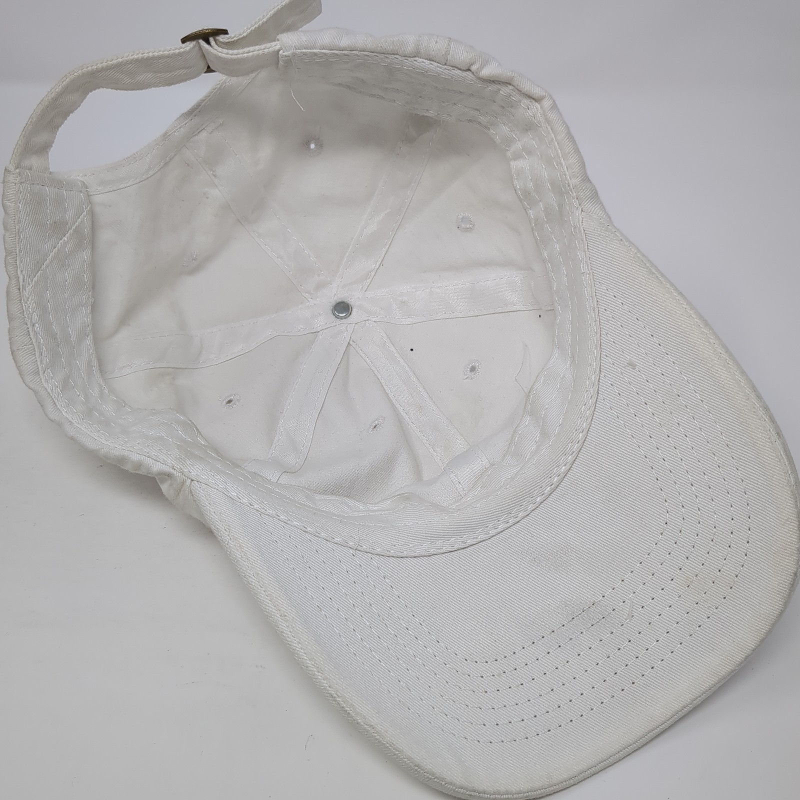 Unbranded Slideback Hat White Solid One Size Adju… - image 6