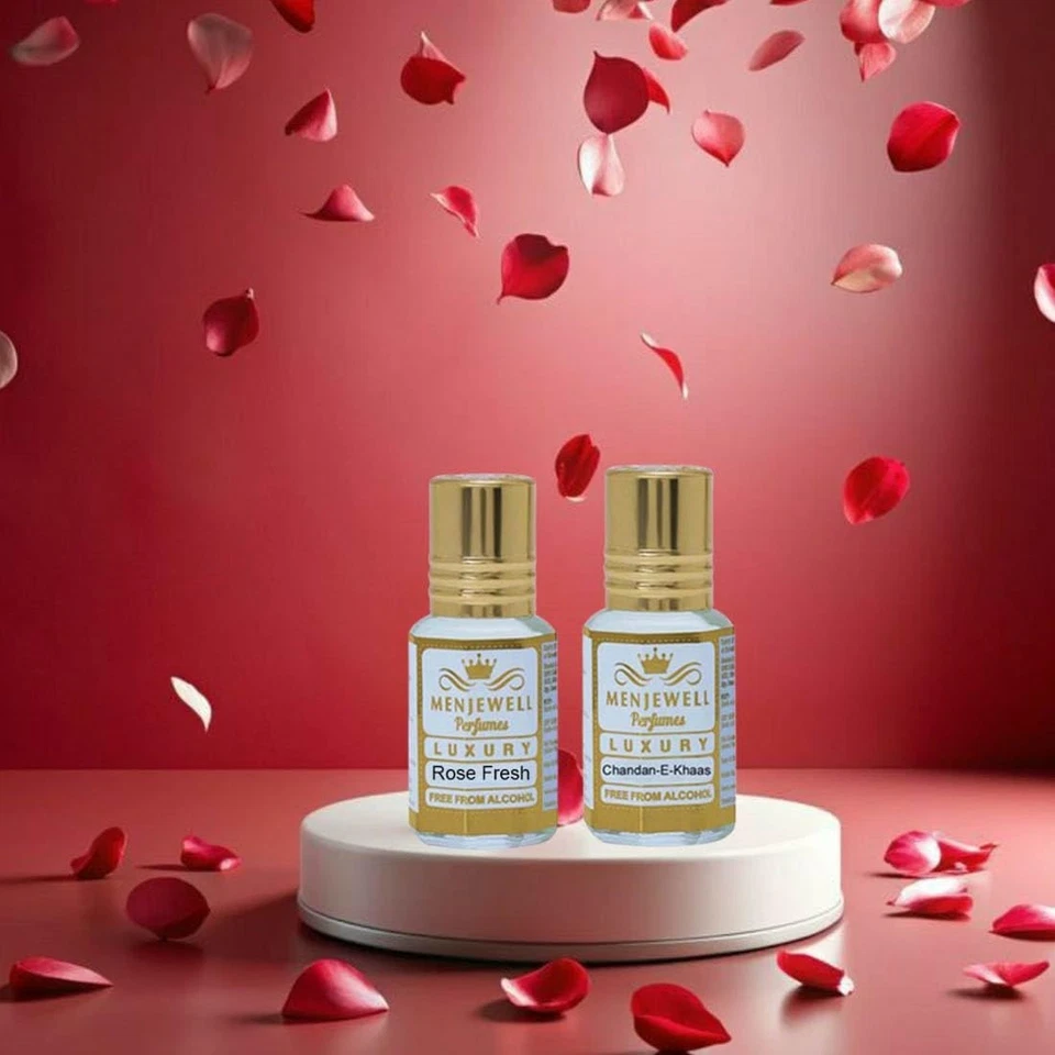 Paquete de regalo de 2 (sándalo/rosa) para hombre y mujer Menjewell 6 ml cada uno Foto 4 de 4