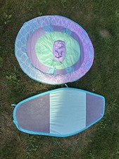 Baby Girl Spring Float With Sun Canopy Mermaid Teal And Purple