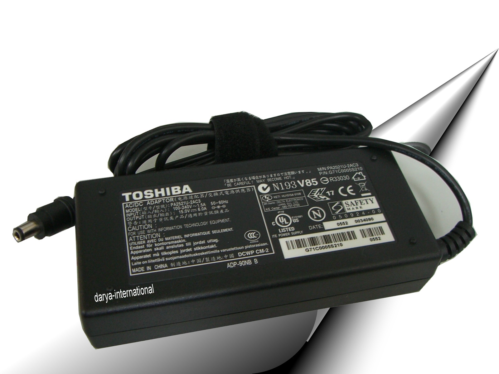 Original Toshiba Netzteil PA2521U 2AC3 15V AC Adapter Inkl. Netzkabel