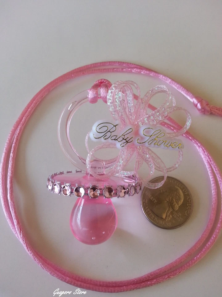 Chupete Collares Bebé Baby Shower Juego Favores Premios Decoraciones Tú eliges Color Foto 2 de 4