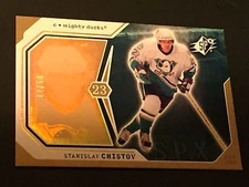 STANISLAV CHRISTOV 2003-04 UD SPx Radiance GOLD Parallel #d /50  Anaheim Ducks 