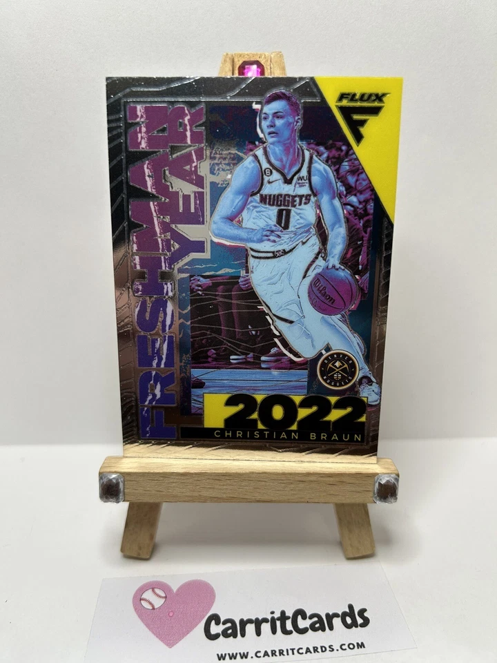 CHRISTIAN BRAUN 2022-23 Panini Flux Freshman Year #15 Denver Nuggets - Image 3 of 4