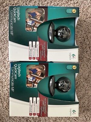 Two Logitech QuickCam Communicate MP (S 5500) Web Cam Brand New Factory Sealed