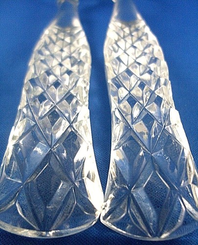 Vintage 1950's BOHEMIA CRYSTAL SALAD SERVERS (FORK & SPOON) Collectable VG - AUS - Bild 8 von 9