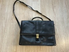 Vintage Giudi Briefcase Italian Leather Black Code Lock Men’s