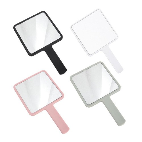 Square Mirror with Handle Beauty Make Up Use Accessories Hand Mirror Vanity❀ - Picture 7 of 23