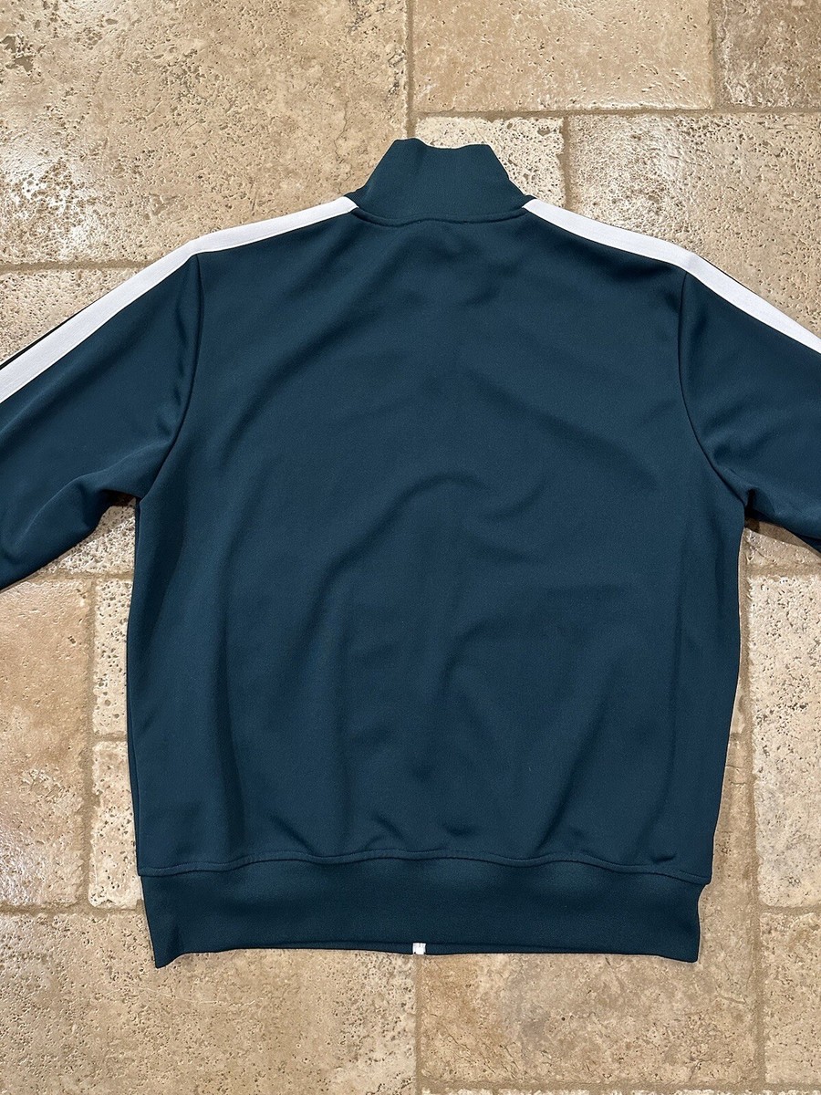 Palm Angels Classic Stripe Track Forest Green Zip Up Jacket