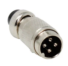 Microphone Adapter to make a 4-pin Cobra microphone plug in to a 6-Pin RCI Radio