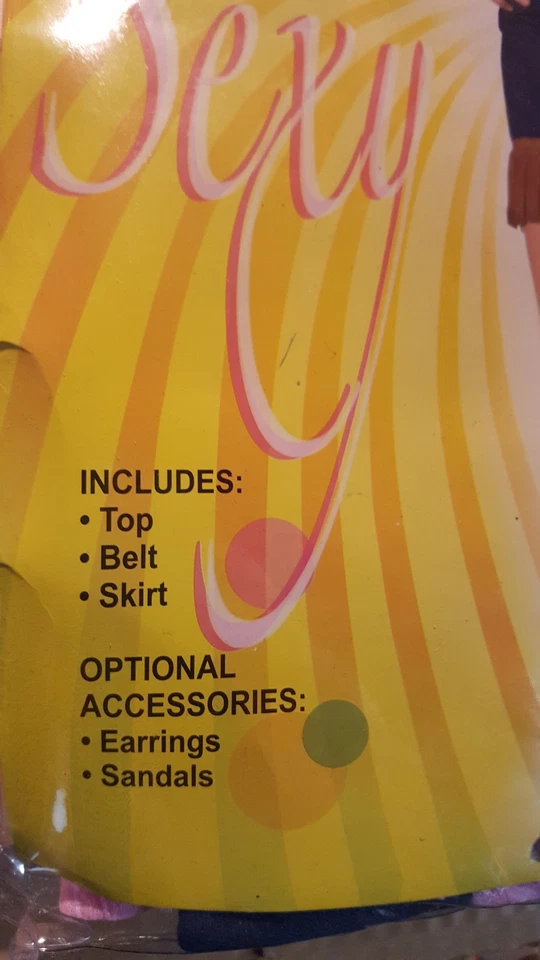 NUEVO Sexy Hippie Chickie Adulto Disfraz Lote #115 Foto 3 de 4