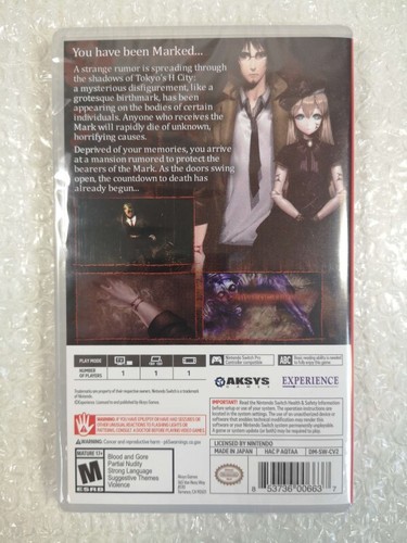 DEATH MARK SWITCH USA NEW (GAME IN ENGLISH) - Foto 2 di 4