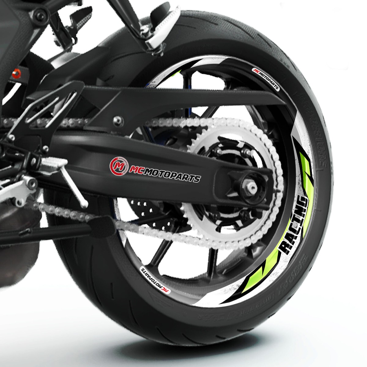 アクセサリー sking8 J08W 5 Color Rim Decals Wheel Stickers Fit ZX10R Ninja