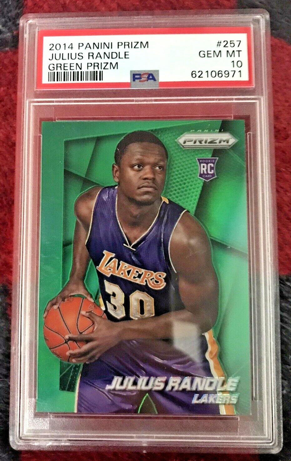 2014 Julius Randle Rookie - Panini Green Prizm #257 - PSA 10 Gem Mint - Pop 8