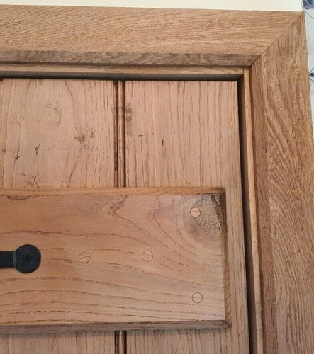 Solid Oak Doors- Ledged T&G Farmhouse-Cottage- Barn Door, Made from European Oak - Picture 11 of 11
