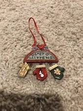 Kurt S Adler Inc Lost Mittens Christmas Ornament NEW Closed Gift Store