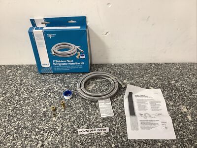 Smart Choice 6  Stainless Steel Refrigerator Waterline Kit