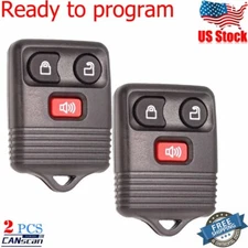 2X Keyless Entry Remote Control Car Key Fob For Ford F150 F250 Transmitter Alarm