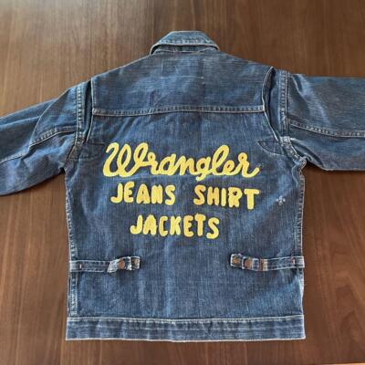 Levi’s Wrangler 111mj TYPE denim jacket Wrangler Vtg Denim Jacket 111MJ Button Back C8 Action Pleats