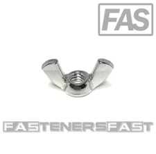 (10) 5/16-18 Stainless Steel Wing Nuts 5/16-18 Butterfly Nuts Bright Finish