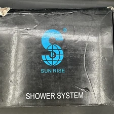 SUN RISE Shower System with Handheld Shower MATTE BLACK