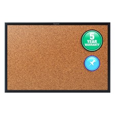 Quartet Classic Cork Bulletin Board 36 x 24 Black Frame