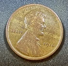 1916 Lincoln Wheat Cent  ~ Wood Grain ~ Allow Mix ~ Off Center ~ Error
