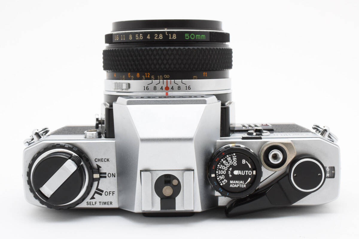 【T2333】 OLYMPUS OM10 + Auto-S 50 1.8 OLYMPUS OM10 35mm Film Camera w/ 50mm f/1.8 Zuiko Lens