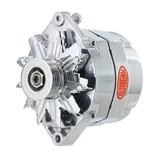 Powermaster Alternator 8-66140; Motorola Replacement 150 Amp Polished for Jeep