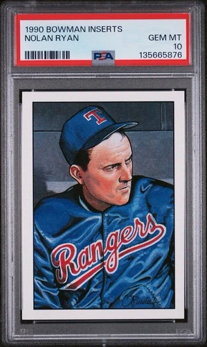 1990 BOWMAN Nolan Ryan  INSERTS PSA 10 Gem Mint Rangers Astros Mets HOF *Rare*