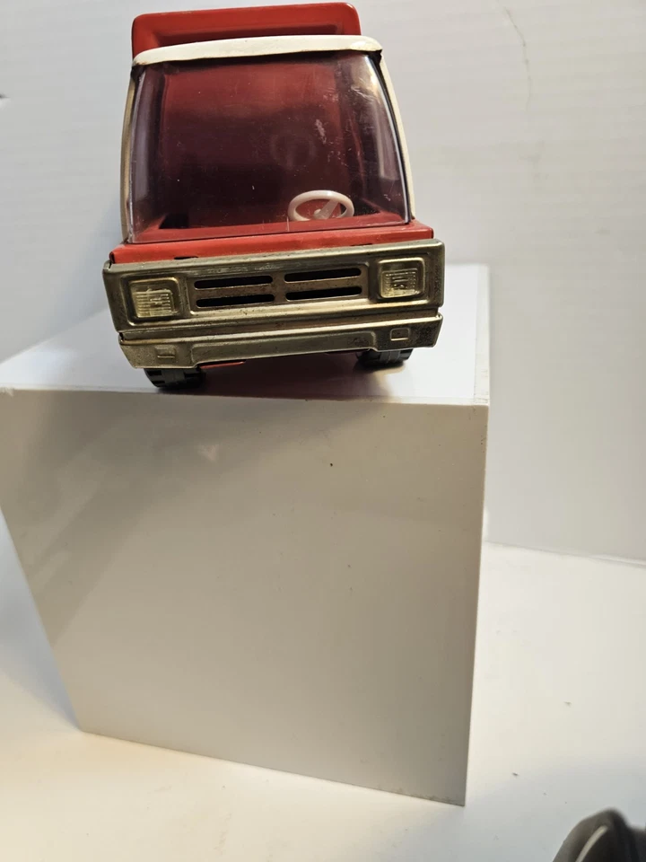 Camión de reparto Buddy L Coca Cola 1970 vintage Japón acero rojo coche coleccionable Foto 3 de 4