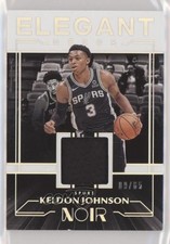 2019-20 Panini Noir Elegant Decor Rookie Jerseys 9/65 Keldon Johnson #ER-KJN s3g