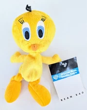 1995 Tweety Bird Bean Bag Plush Looney Tunes Small 8" Warner Bros. Studio Store