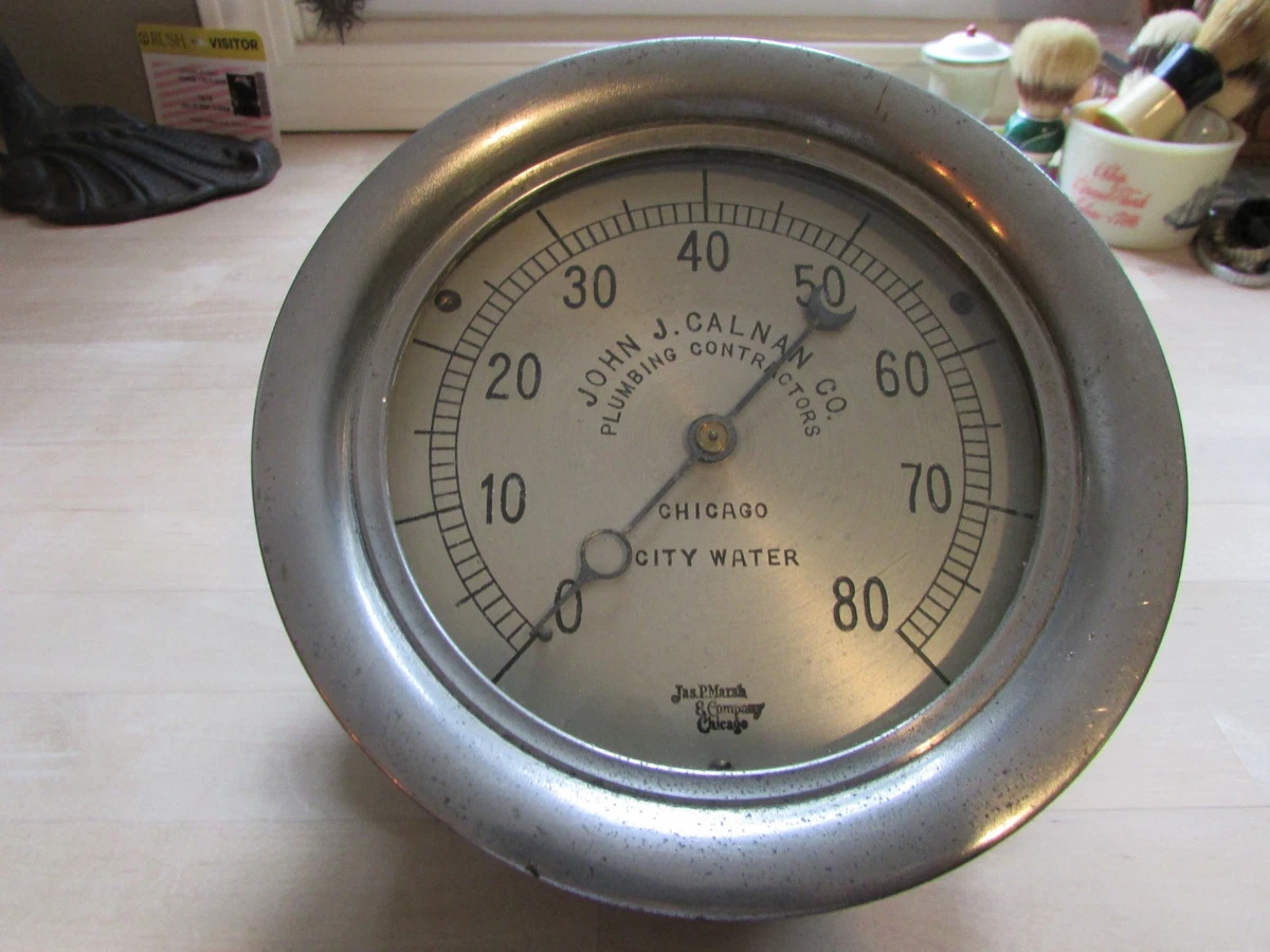 Marsh Gauge Indiana Plumbing & Steam Fitting Tool Collectibles for
