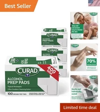Bulk Pack of 400 Sterile Alcohol Swabs - Perfect for First Aid & Personal Care