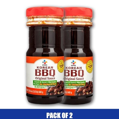 Pack of 2 - CJ BBQ Chicken & Pork Kalbi Marinade Only 1.90 LB (840 G)