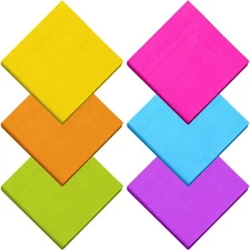 Colorful 2 Ply Cocktail Napkins for Beverage Luncheon Party Favors Set of 120