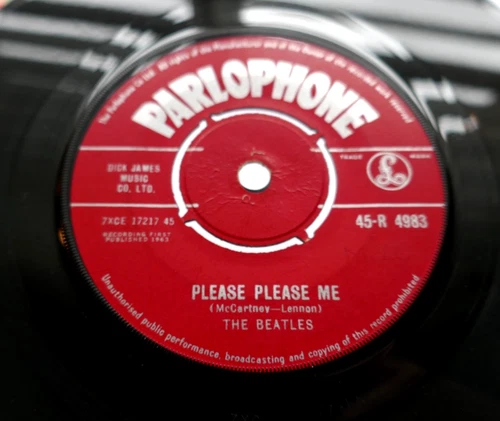 THE BEATLES 45 ' PLEASE PLEASE ME ' 1ST PRESS NO MADE IN G.B ' -  VG+/EX !