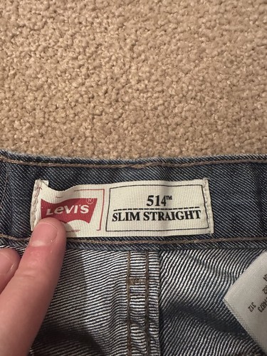 Levi’s 514 Jeans Boys 14 Reg Youth 27x27 Blue Straight Leg Denim Cotton blue - Picture 3 of 13