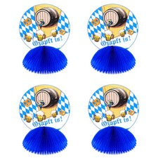 4x OKTOBERFEST TISCH DEKO # Bayern Bierfest Tischaufsteller Ozapft is Party Bier