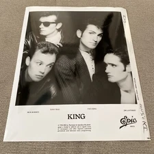 King Press Photo 8x10”. Paul King, Tony Wall, Mick Roberts, Jim Lantsbery.