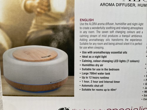 Rio Alora Aroma Diffuser Humidifier and Night Light - Picture 3 of 9